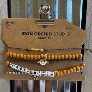 Iron Orchid Studio Beaded Bracelets 5 pc Set